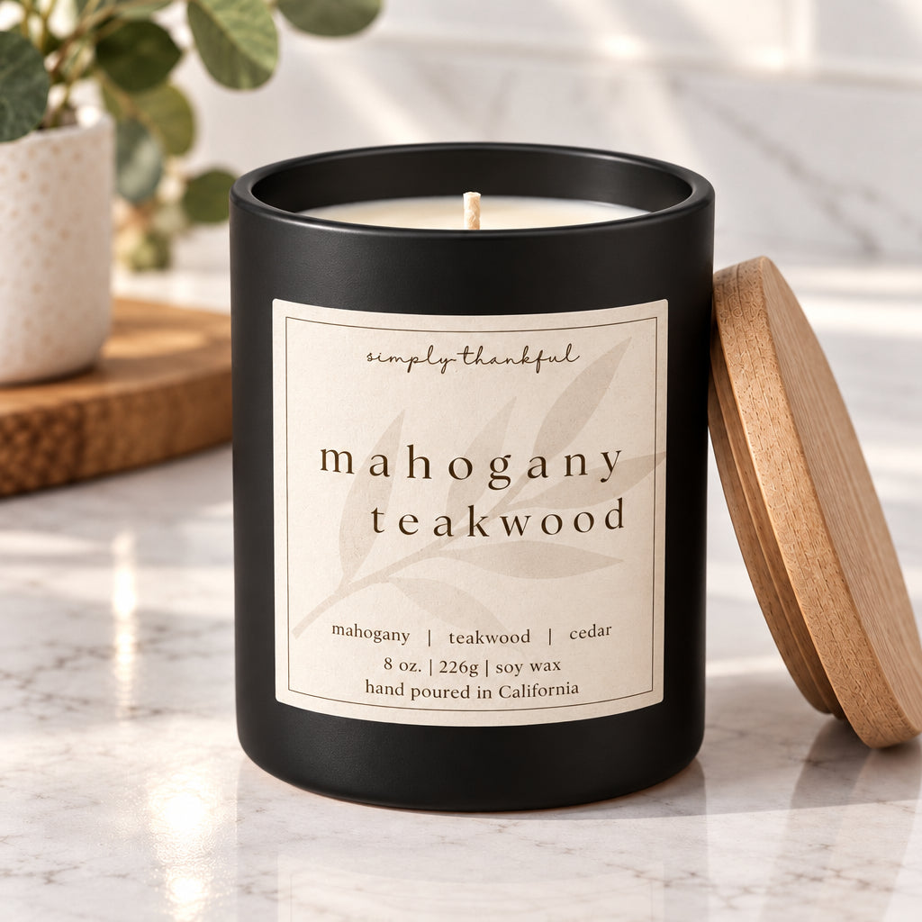 Everyday Collection - Mahogany Teakwood 8 oz. candle